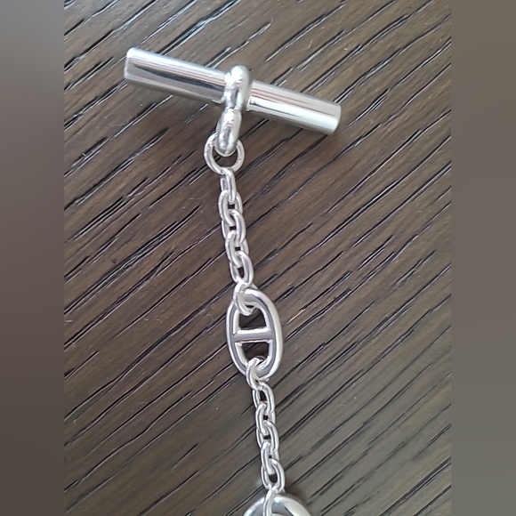 Hermes 2023 Sterling Silver Farandole Multi Chaine D'Ancre Bracelet 6.5 Inches - Picture 3 of 12